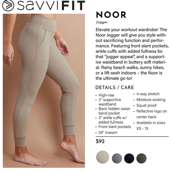 *NWT - Savvi Noor Jogger Black XS & M - Picture 3 of 4